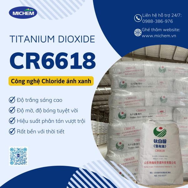 titanium dioxide cr6618 công nghệ chloride